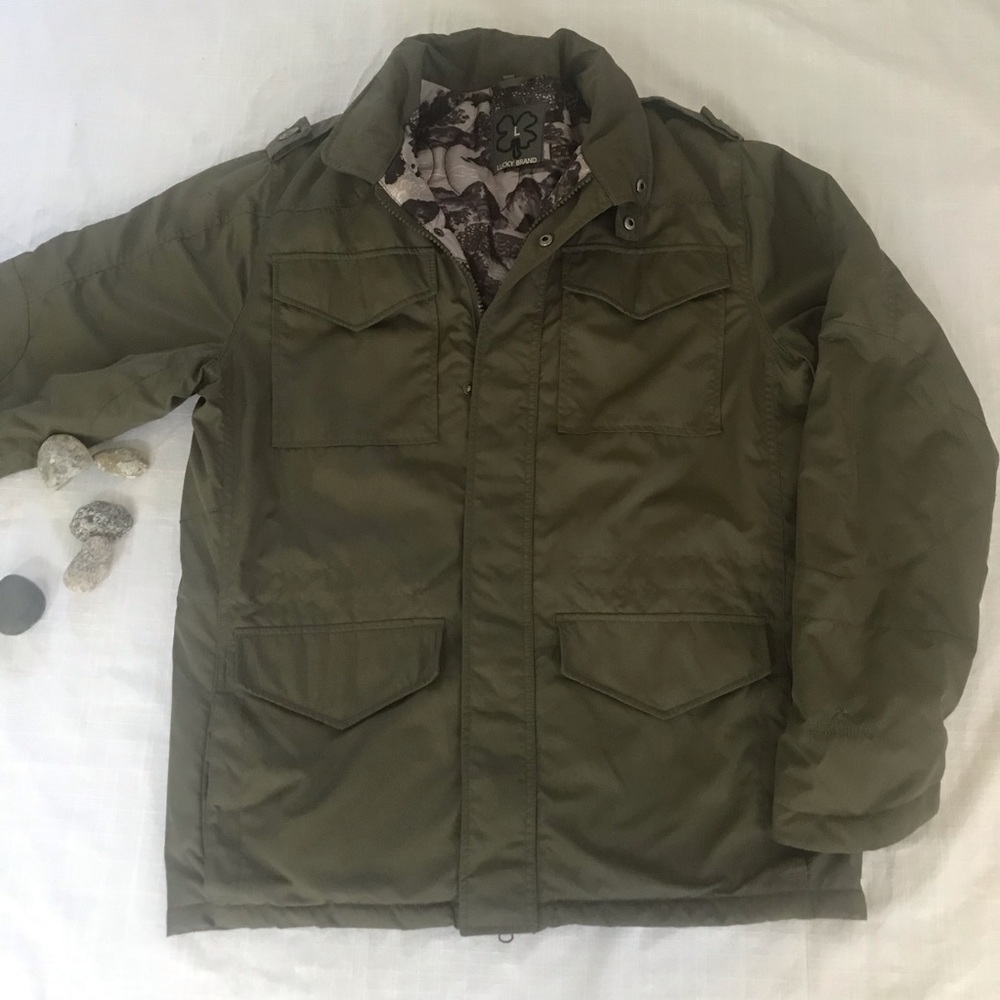 Lucky Brand Field Utility  Olive Green Jacket L
